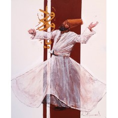Abdul Hameed, 18 x 24 inch, Acrylic on Canvas, Figurative Painting, AC-ADHD-063